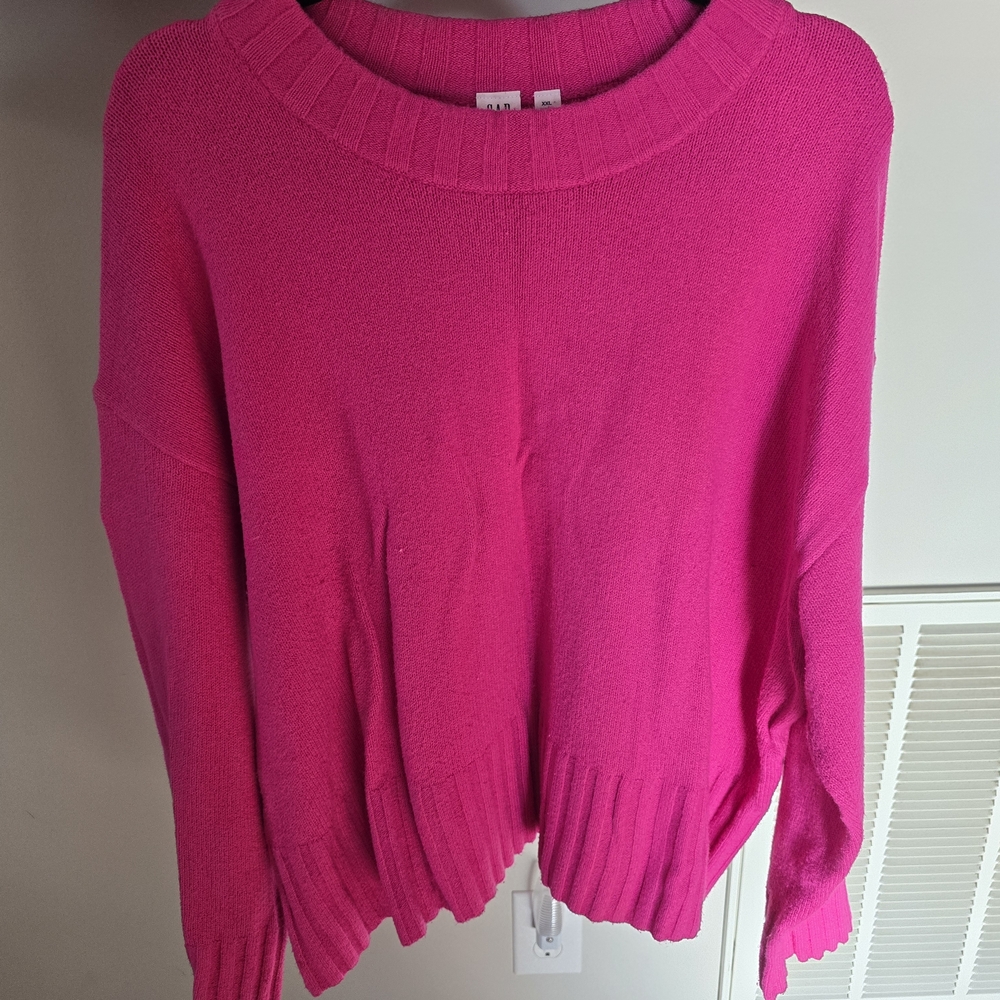 Gap Factory CashSoft Relaxed Cropped Crewneck Sweater